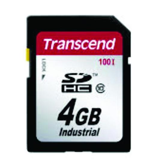 Imagem de Cartão de Memória SDHC Transcend 4GB Industrial TS4GSDHC100I