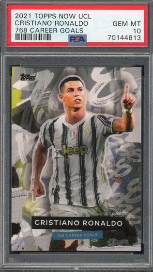 Imagem de Cartão esportivo Powers Collectibles Cristiano Ronaldo UCL