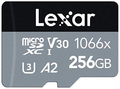 Imagem de Cartão Lexar 256GB MicroSDXC UHS-I SILVER - até 160MB/s - Câmeras, Drones, Smartphones