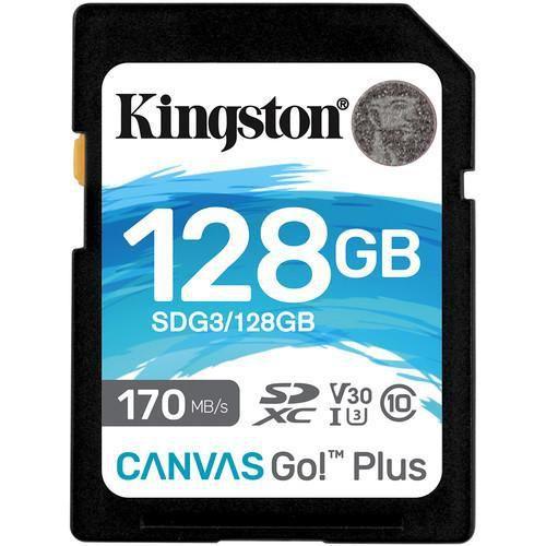 Imagem de Cartão Memória Kingston Sd Xc 128Gb Canvas Go Plus 170Mb/S