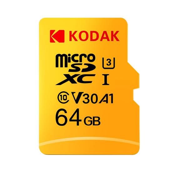 Imagem de Cartão Memória Kodak 64GB Micro SDXC UHS-I 100MB/S U3 V30 Versão Chinesa