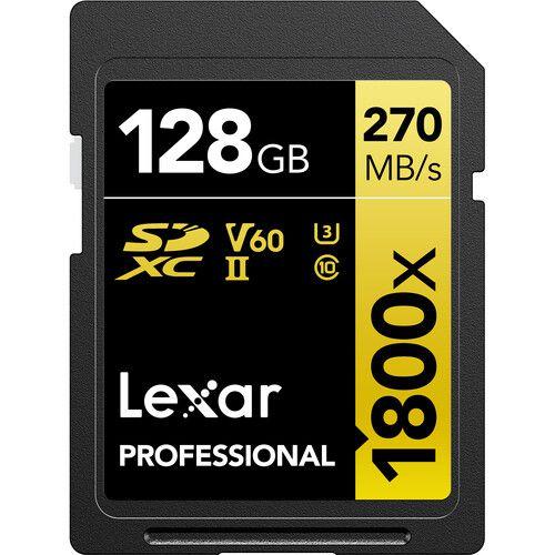 Imagem de Cartão memória lexar sd xc 128gb 270mb/s uhs-ii v60 1800x