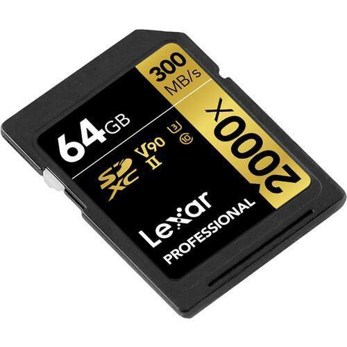 Imagem de Cartão Memória Lexar Sd Xc 64Gb 2000X Uhs-Ii 300Mb/S V90