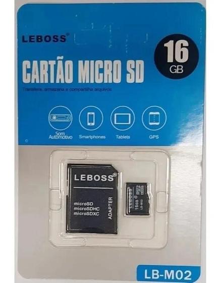 Imagem de Cartão Memória Micro Sd 16g Para Câmera Celular - Leboss
