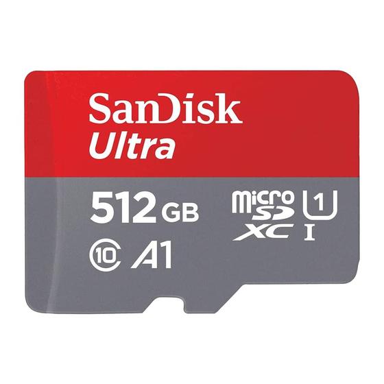 Cartão Memória Micro Sd Sandisk 512gb MicroSd Ultra 150Mbs Menor preço em Cartão Memória Micro Sd Sandisk 512gb MicroSd Ultra 150Mbs