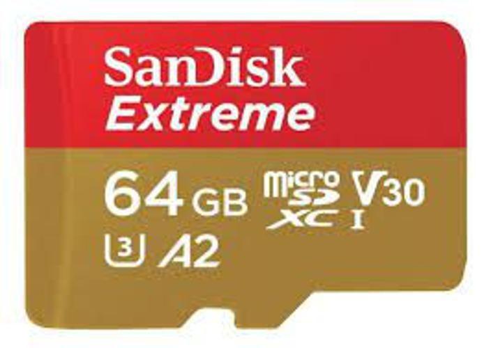 Imagem de Cartão Memória Micro SDXC SanDisk 64GB C10 U3 A2