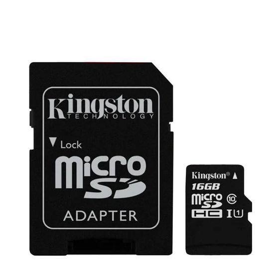 Imagem de Cartão Memória MicroSD/Micro SDHC 16GB 80MBs Kingston