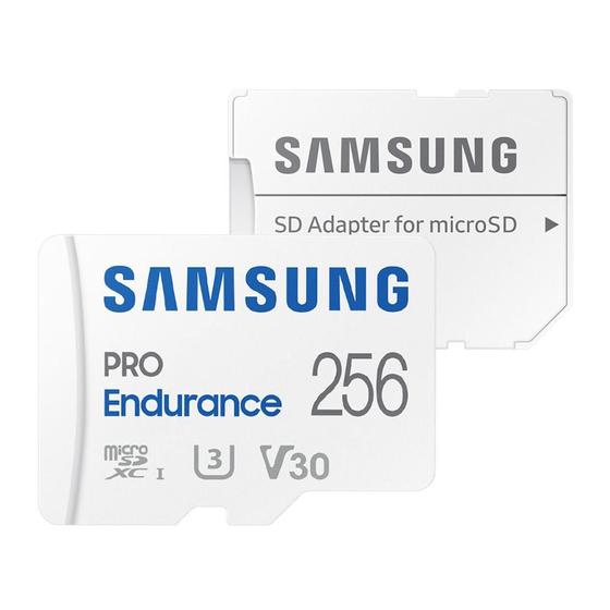 Imagem de Cartão Memória Microsd Samsung 256Gb Pro Endurance