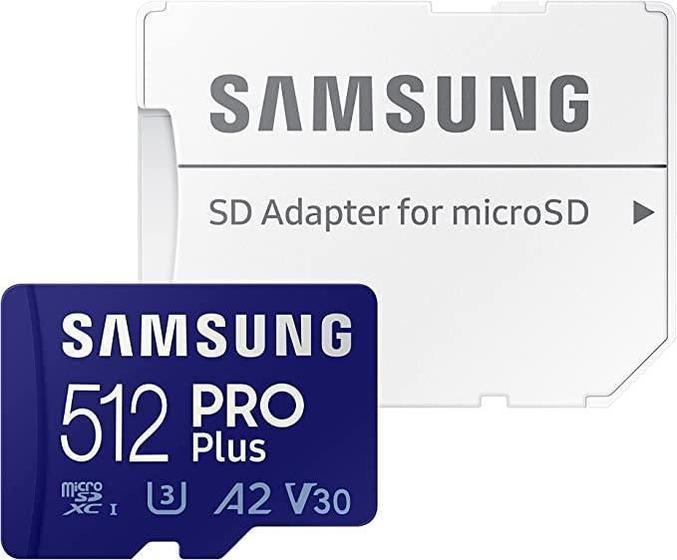 Imagem de Cartão Memória Microsd Samsung 512Gb 160Mbs Com Adaptador Sd