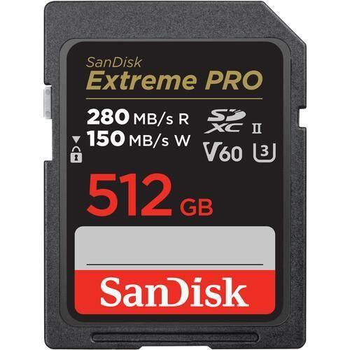 Imagem de Cartão Memória Sandisk Sd Xc 512Gb 280Mb/S Extreme Pro