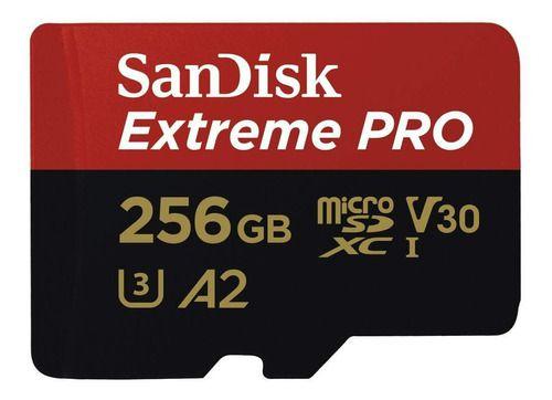 Imagem de cartao memoria sdxc extreme pro u3 4k 200mb/s 256gb