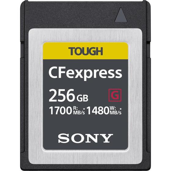 Imagem de Cartão Memória Sony Tough 256Gb CFexpress Type B PCIe 3.0 de 1700MB/s (CEB-G256)