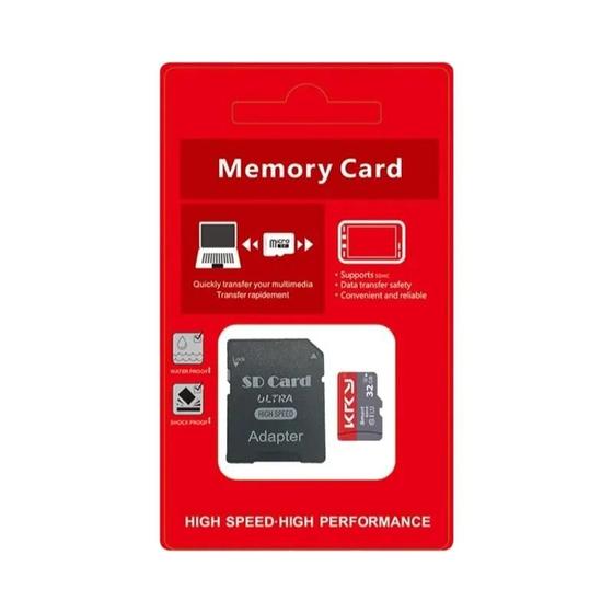 Imagem de Cartão Micro SD Classe 10 (128GB, 64GB, 32GB) - Cartão de Memória para Telefones