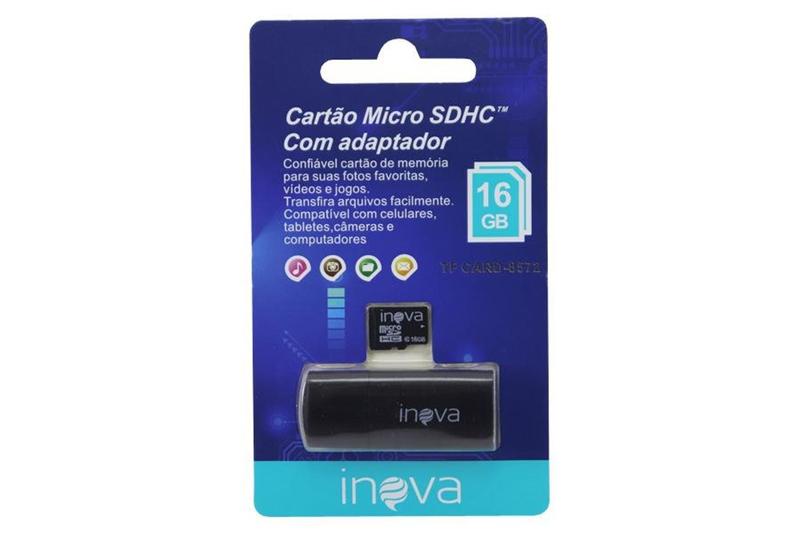 Imagem de Cartão Micro SD HC Com Adaptador 16 GB class 10