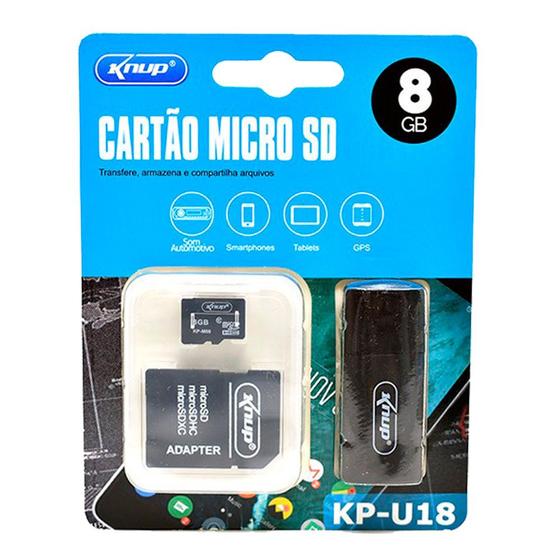 Imagem de Cartão Micro Sd/pendrive/adaptador Knup