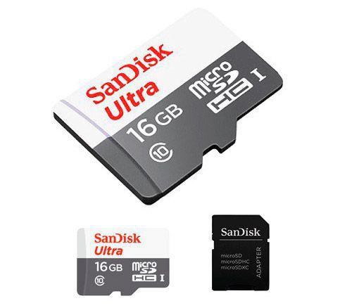 Imagem de Cartão Micro Sd Sandisk 16gb Profissional Classe 10 Ultra