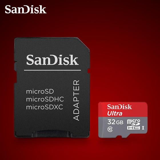 Imagem de Cartao Microsd 32GB Sandisk Ultra 100M QUNR-032G-G