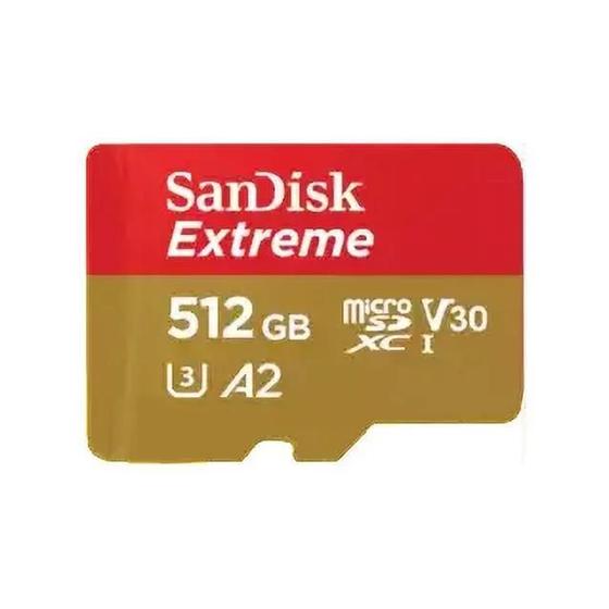 Imagem de Cartao Microsd 512GB Sandisk Extreme 4K 190MB/s SDSQXAV-512G-GN