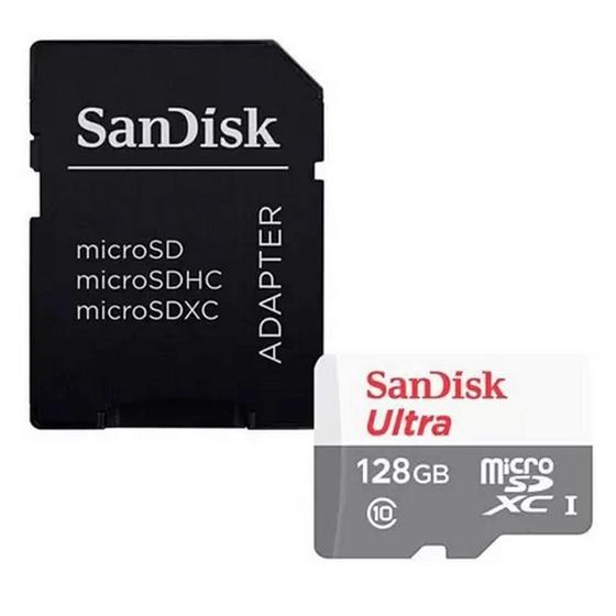 Imagem de Cartão MicroSDXC 128Gb SanDisk Ultra 100Mb/s UHS-I / U1 / Classe 10