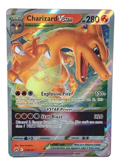 Imagem de Cartão Pokémon Pokémon Charizard VSTAR 019/159 Crown Zenith