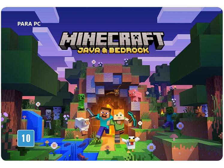 Cartão Presente Digital Minecraft Java & Bedrock Menor preço em Cartão Presente Digital Minecraft Java & Bedrock