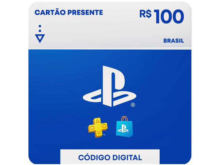 Cartão Presente Digital PlayStation Store R$ 100,00 Sony PlayStation Imagem de Cartão Presente Digital PlayStation Store R$ 100,00 Sony PlayStation