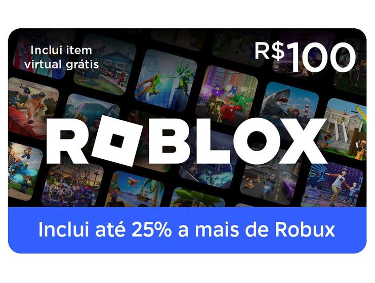 Cartão Presente Digital Roblox R$100,00 Roblox 50BRL eGift Imagem de Cartão Presente Digital Roblox R$100,00 Roblox 50BRL eGift