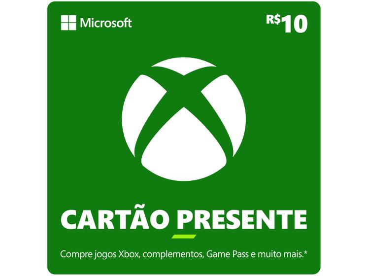Imagem de Cartão Presente Digital Xbox R$ 10,00 Microsoft