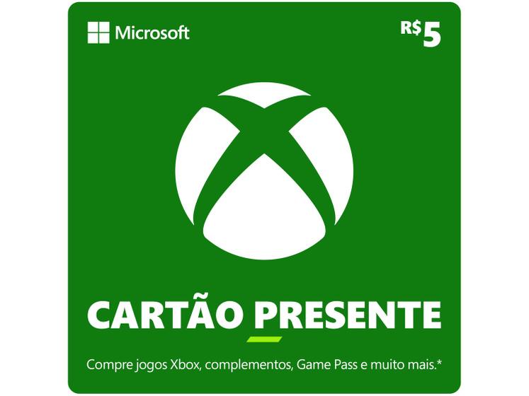 Imagem de Cartão Presente Digital Xbox R$ 5,00 Microsoft