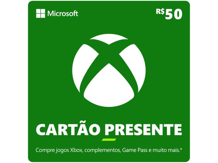 Imagem de Cartão Presente Digital Xbox R$ 50,00