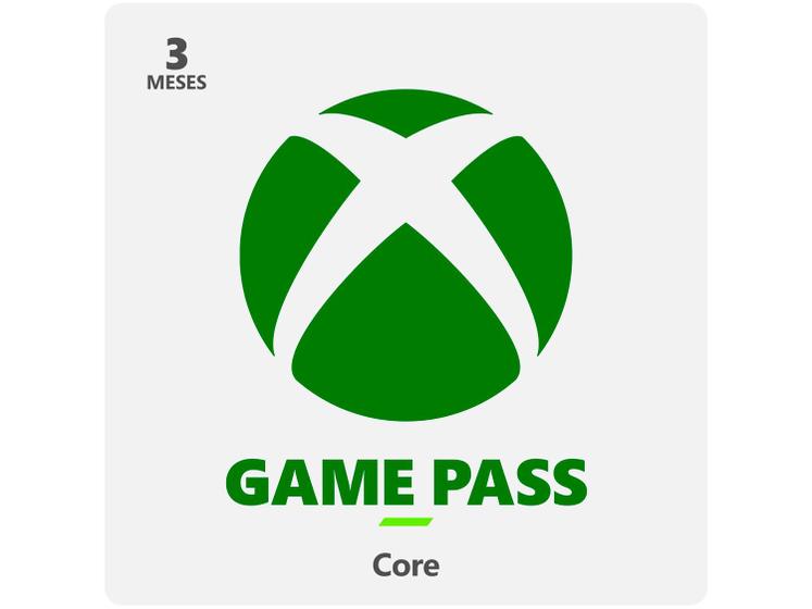 Imagem de Cartão Presente Digital Xbox R$ 85,99 Assinatura Xbox Game Pass Core 3 Meses