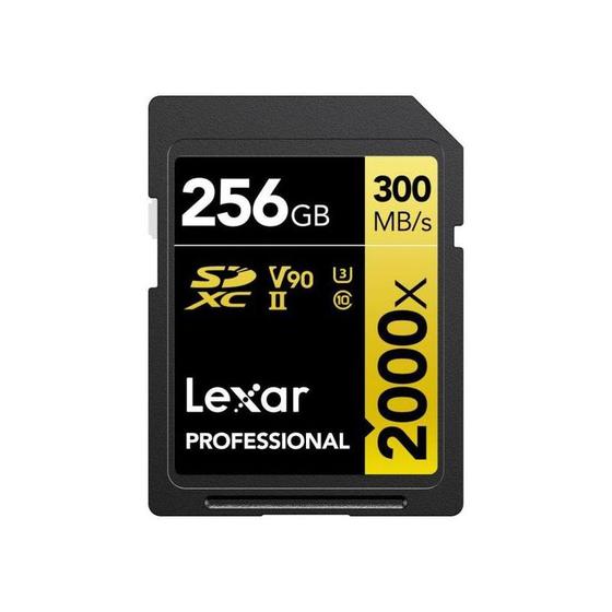 Imagem de Cartão Sd 256Gb Lexar Profissional 2000X 300Mbs 8K