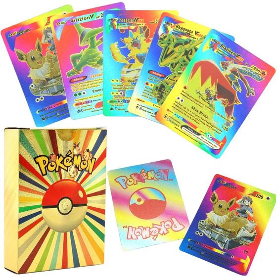 Cartas de Pokemon Deck com 55 Cards Coloridas - Deck de Cartas ...