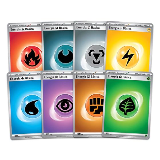 Cartas Pokemon Pack de 120 Energias Para Jogar Pokémon TCG - Copag Imagem de Cartas Pokemon Pack de 120 Energias Para Jogar Pokémon TCG