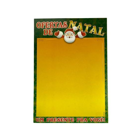 Imagem de Cartaz Oferta De Natal Pequeno A4 21x30cm Papel Duplex Natal.03 100 Und