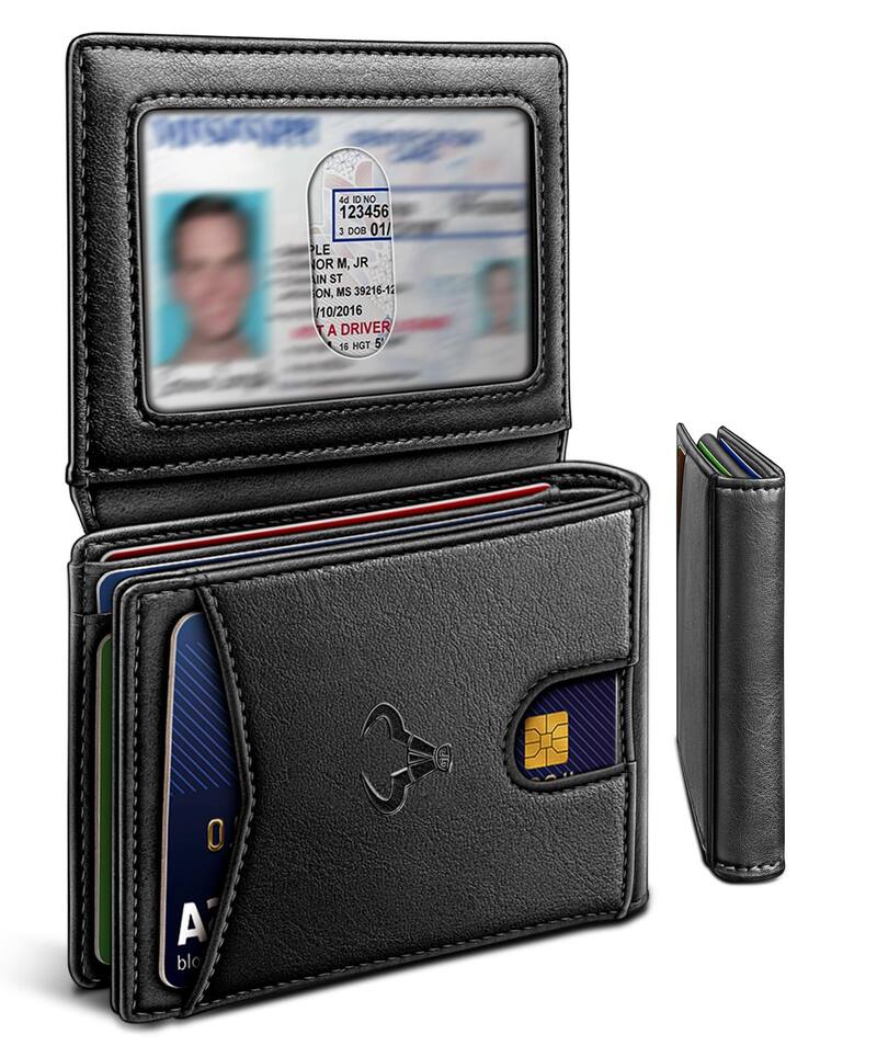 Carteira BULLIANT Slim Leather com bloqueio RFID para homens ...
