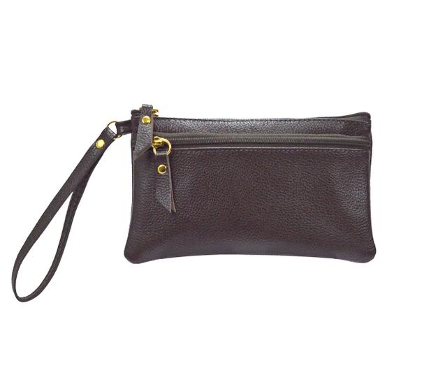 Imagem de Carteira Clutch Feminina Porta Celular Couro Legitimo Madamix - MOD.P045