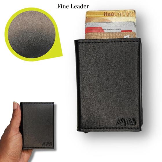 Imagem de Carteira Fibra Com Imã Exclusividade Atni Bloqueio Rfid