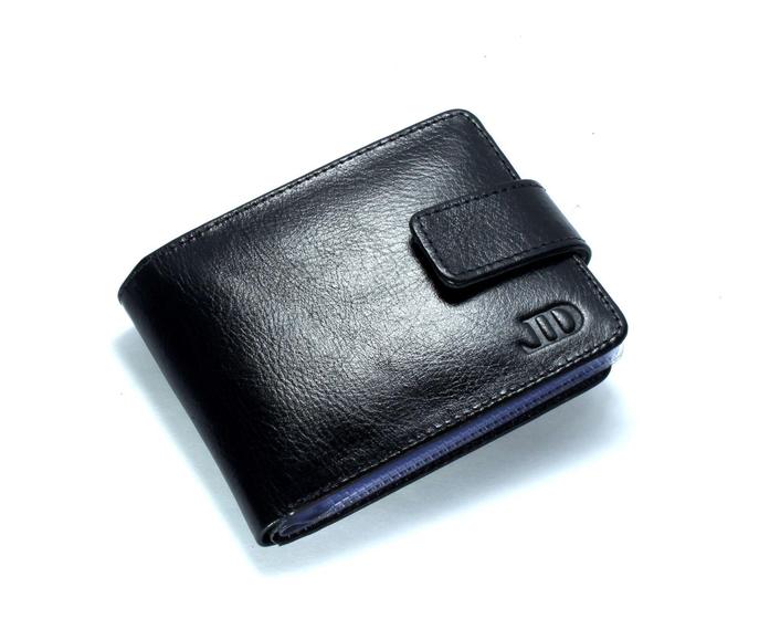 Carteira masculina com fecho em couro Leather Divine com porta cartões removível Menor preço em Carteira masculina com fecho em couro Leather Divine com porta cartões removível