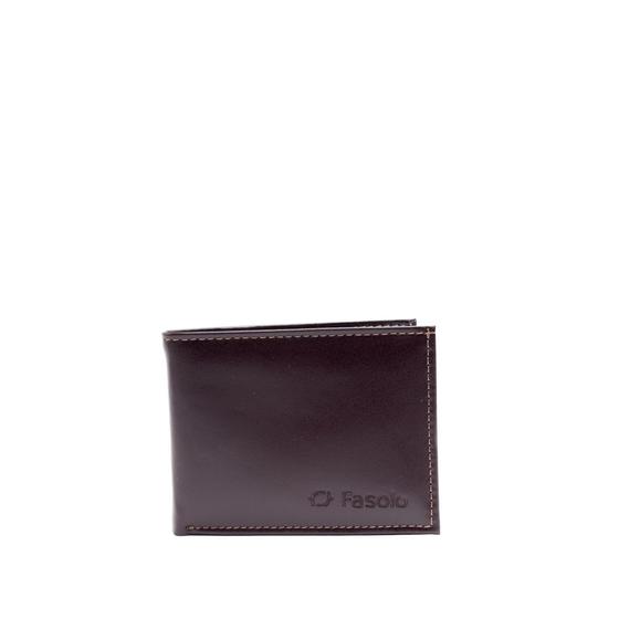 Imagem de Carteira Masculina Fasolo Couro H007042 Marrom Escuro