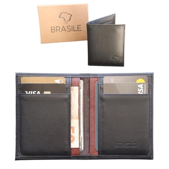 Carteira Masculina Slim Porta Cartões Cédulas Menor preço em Carteira Masculina Slim Porta Cartões Cédulas