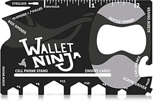 Imagem de Carteira Ninja Multitool - Ferramenta 18 em 1 (Preto)