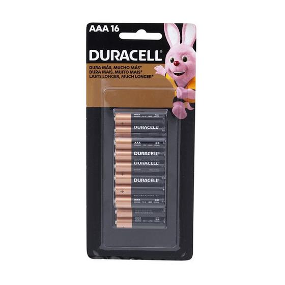 Cartela 16 Unidades De Pilha Alcalina AAA Palito - Duracell Menor preço em Cartela 16 Unidades De Pilha Alcalina AAA Palito - Duracell