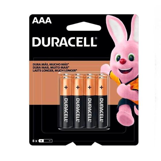 Imagem de Cartela 8 Pilhas Alcalina AAA Palito Duracell