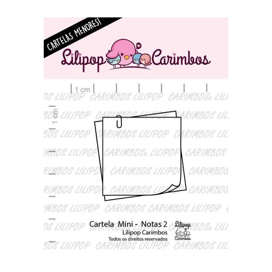 Imagem de Cartela de Carimbos Mini - "Notas 2" - Lilipop Carimbos