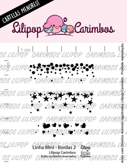 Imagem de Cartela de Carimbos Transparente Mini Bordas 2 - Lilipop