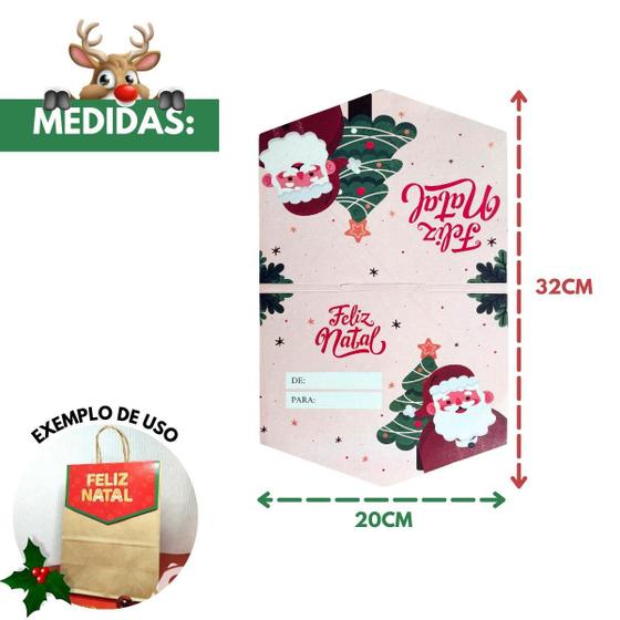 Imagem de Cartela Solapa Lapela Para Sacolas De Natal 10 Unidades