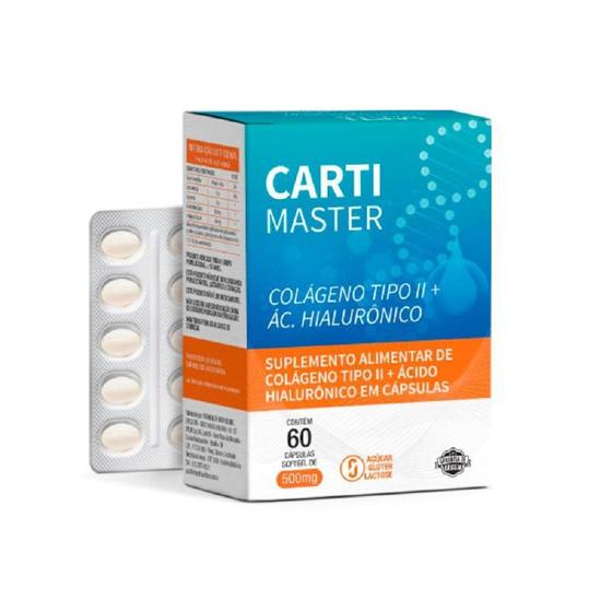 Imagem de Carti Master Colágeno Tipo II + Ácido Hialurônico 60 Cápsulas