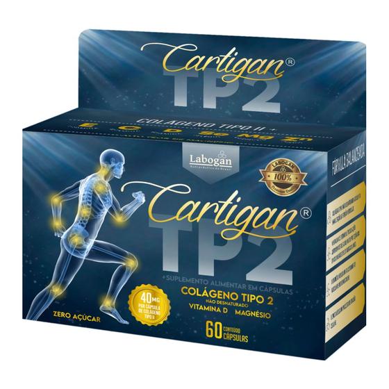 Imagem de Cartigan TP2 Colágeno Tipo 2 - 60 Cápsulas - Labogan