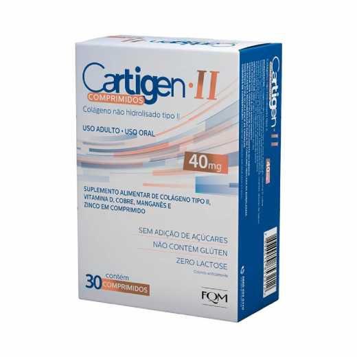 Cartigen II Colágeno Tipo 2 40mg c/ 30 Comprimidos Menor preço em Cartigen II Colágeno Tipo 2 40mg c/ 30 Comprimidos